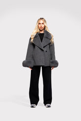 Blazer Faca Aveludado - Grisalho